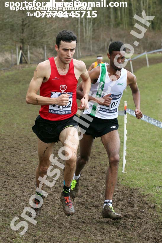 Senior men, 2020 British Athletics Inter Counties Cross Country Champs., Prestwold Hall, Loughborough. Photo: David T. Hewitson/Sports for All Pics